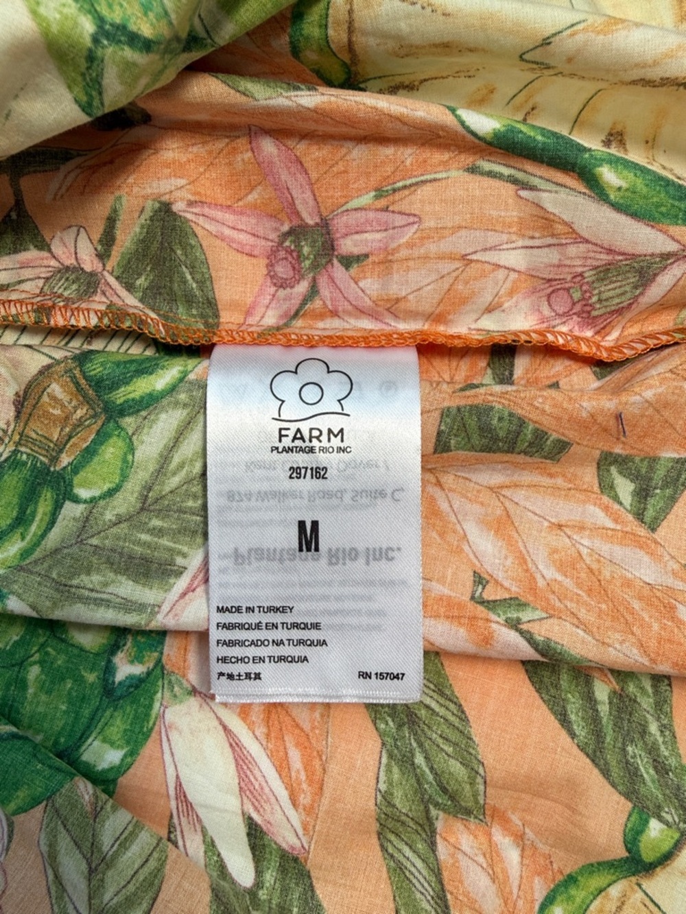 FARM Rio Caipirinha Mini Dress Multicolor Tropical Fruit Print - Picture 5 of 9